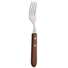 Wooden Handle Steak Fork (Pack of 12)