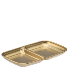 Gold Artemis Stainless Steel Double Dip Tray 15.5 x 9cm/6 x 3.5" (Pack of 12)