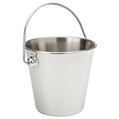 Mini Stainless Steel Pail 9cm/3.5" 320ml/11oz (Pack of 6)