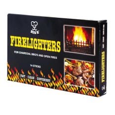 Big K Charcoal Firelighter Blocks (Pack of 14)