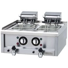 Buffalo 600 Series Double Electric Fryer 2x 8 Litres 12kW