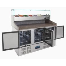 Polar Refrigerated Pizza and Salad Prep Counter 368 Litre
