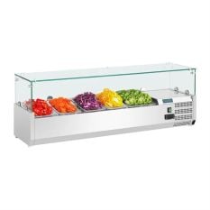 Polar G-Series Refrigerated Topping Unit 4x GN 1/3 & 1x 1/2GN 1400mm