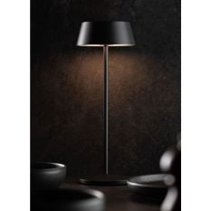 Martinique LED Cordless Lamp Black 30cm