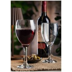 Lucent Reusable Polycarbonate York Wine Glasses 400ml/13.5oz (Pack of 6)