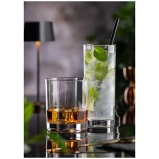Lucent Reusable Polycarbonate Highball Glasses 340ml/12oz (Pack of 6)