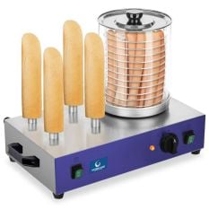 Hurricane Commercial Hot Dog Steamer With 4 Bun Spikes