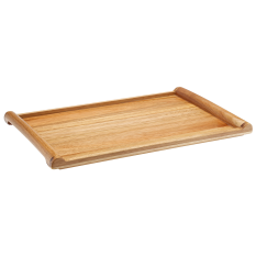 Acacia Rolled Edged Tray 34 x 22cm/13 x 8.5" (Pack of 6)