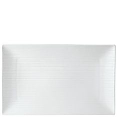 Titan White Signature Rectangular Platter 15.75 x 9.75" (Pack of 6)