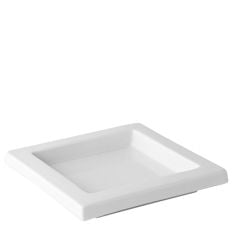 Titan White Gourmet Square Tray 15cm/6" (Pack of 6)