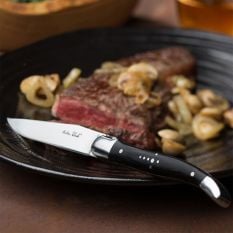 Laguiole Black Handled Steak Knife (Pack of 12)