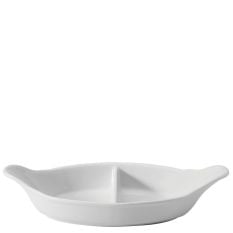 Titan White Oval Eared Divided Dishes 28cm/11" (Pack of 4)