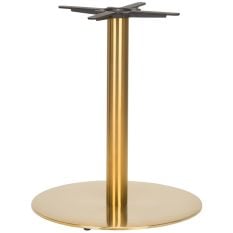 Midas Large Round Brass Dining Height Table Base