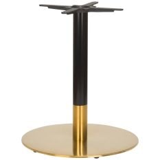 Midas Large Round Brass/Black Dining Height Table Base