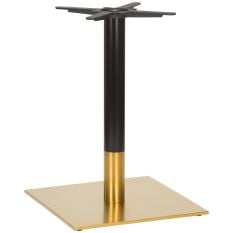 Midas Large Square Brass/Black Dining Height Table Base