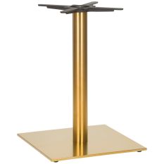 Midas Large Square Brass Dining Height Table Base