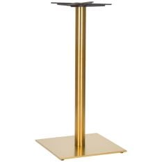 Midas Large Square Brass Poseur Height Table Base