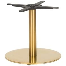 Midas Small Round Brass Coffee Height Table Base