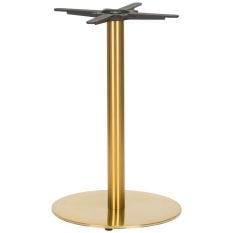 Midas Small Round Brass Dining Height Table Base