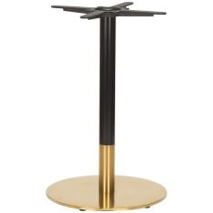 Midas Small Round Brass/Black Dining Height Table Base