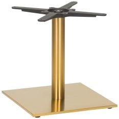 Midas Small Square Brass Coffee Height Table Base