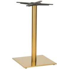 Midas Small Square Brass Dining Height Table Base