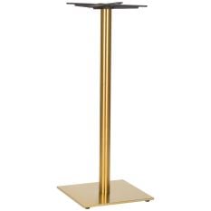 Midas Small Square Brass Poseur Height Table Base