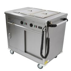 Parry MSB9 Mobile Servery Unit with Bain Marie Top 1005mm