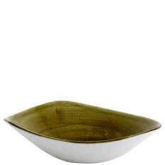 Churchill Stonecast Plume Olive Lotus Bowl 23.5cm/9.25" 600ml/21oz (Pack of 12)