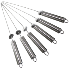Lincoln Stainless steel BBQ Sliding Skewers 40cm (Pack of 6)
