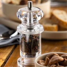 Clear Acrylic Combo Salt/Pepper Grinder 14cm (Pack of 6)