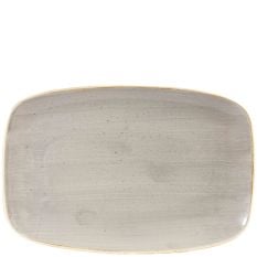 Churchill Stonecast Peppercorn Grey Chefs Oblong Plate 15.7 x 23.7cm/6.13 x 9.31" (Pack of 12)