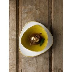 Churchill Stonecast Mustard Yellow Lotus Bowl 23.5cm/9.25" 600ml/21.12oz (Pack of 12)