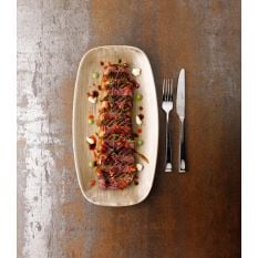 Churchill Stonecast Patina Antique Taupe Chefs Oblong Plate 18.9 x 35.5cm/7.44 x 13.94" (Pack of 6)
