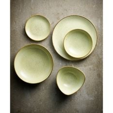 Churchill Stonecast Raw Green Lotus Plate 25.4cm/10" (Pack of 12)
