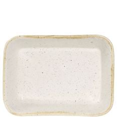 Churchill Stonecast Barley White Rectangular Dish 12 x 16cm/4.69 x 6.25" 600ml/21.12oz (Pack of 12)