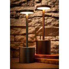 Tempo Cordless Table Lamp Grey 26cm