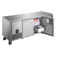 Polar U-Series Premium 3 Door Commercial Counter Freezer 420 Litre
