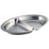 Stainless Steel 2 Division Oval Vegetable Dish 14"