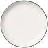 Steelite Asteria Nordic Coupe Plate Black Rim 20cm/8" (Pack of 12)