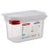 GN 1/9 Gastronorm Sealing Food Storage Container 100mm 1 Litre (Pack of 12)