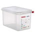 GN 1/4 Gastronorm Sealing Food Storage Container 150mm 4.5 Litre (Pack of 6)