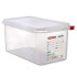 Araven GN 1/3 Gastronorm Sealing Food Storage Container 150mm 6.3 Litre (Pack of 4)