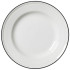 Steelite Bead Black Band Plate 20cm/8" (Pack of 12)