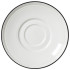 Steelite Bead Black Band Saucer 15cm/6" (Pack of 12)