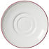 Steelite Bead Maroon Band Saucer 15cm/6" (Pack of 12)