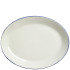 Steelite Blue Dapple Oval Coupe Plate 28cm/11" (Pack of 12)