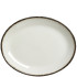 Steelite Charcoal Dapple Oval Coupe Plate 20cm/8" (Pack of 24)