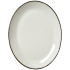 Steelite Charcoal Dapple Oval Coupe Plate 30.5cm/12" (Pack of 12)