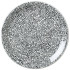 Steelite Ink Crackle Black Coupe Plate 15cm/6" (Pack of 12)